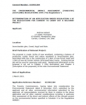 Inverchaolain Glen Consent Decision Schedule 1